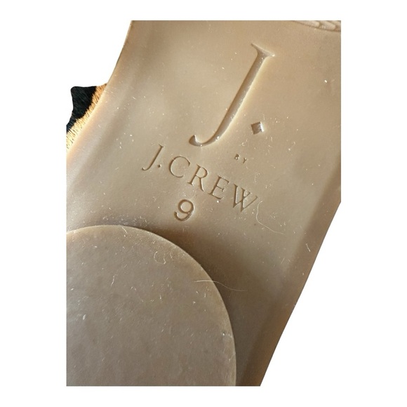 J.Crew Double Strap Dark Brown Leather Slides Flats Women’s Size 9 - - Picture 5 of 7